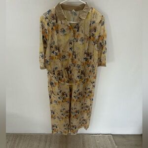 Elegant Floral Long Sleeve Dress